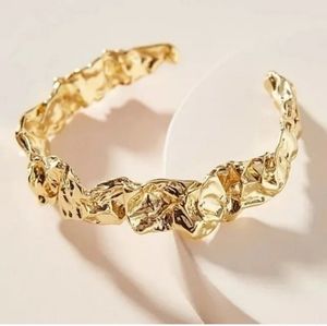 Amber Sceats Emery Cuff Bracelet. 24K Gold‎ Plated.